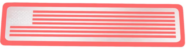 USA Flag Billet Step Plate