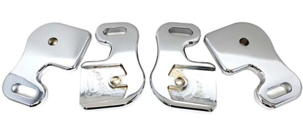 Chrome 2 Inch Side Mirror Extension Bracket Kit