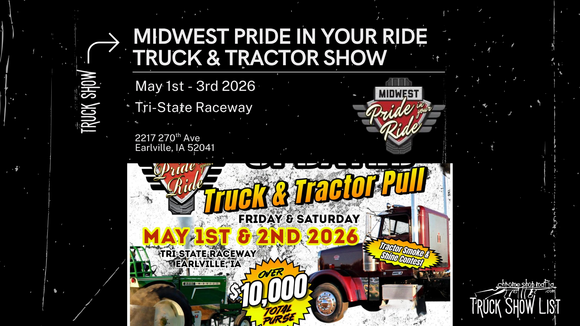 Chrome Shop Mafia Truck Show Calendar - Midwest Pride in your ride truck & tractor show